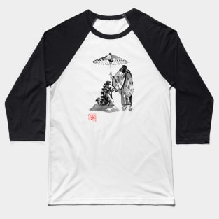 geisha and baby godzilla Baseball T-Shirt